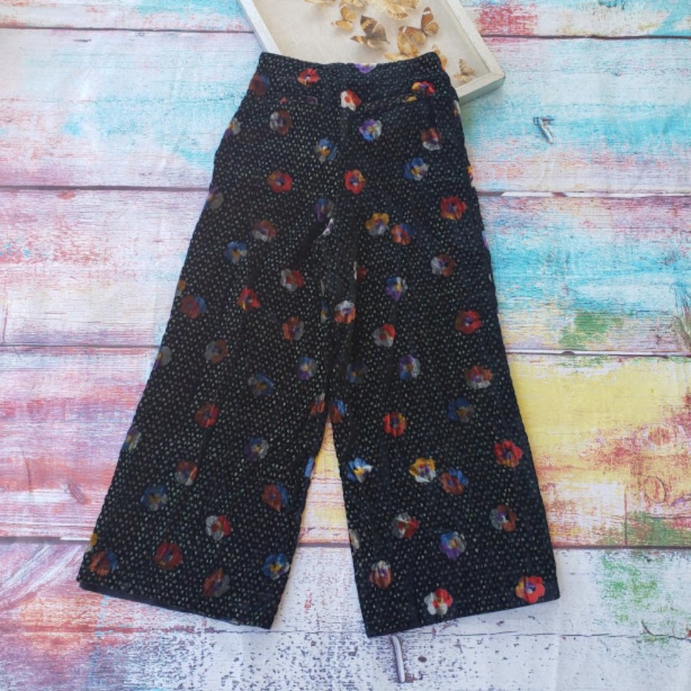 NWT Anthro Pasquette Velvet Wide-Leg Pants 10 - Picture 9 of 12